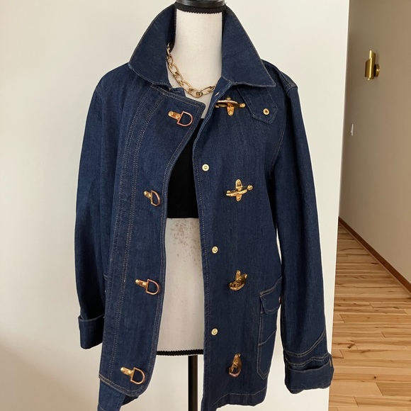 Chaps Jackets & Blazers - Ralph Lauren chaps jean jacket fireman hardware